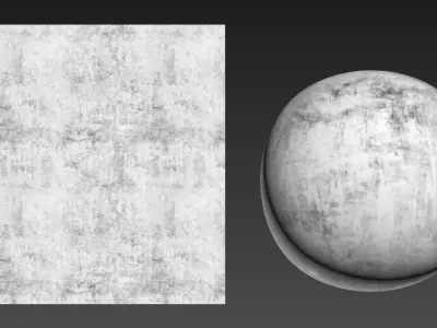 Stucco shader 3D model