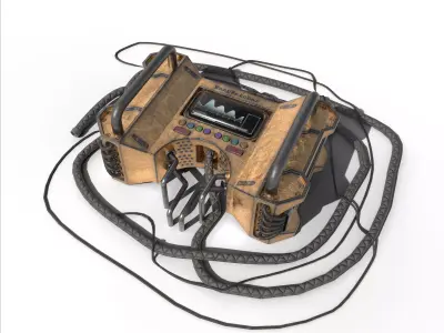 Sci-fi analyzer Low-poly 3D model