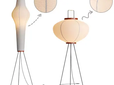 Akari Floor Lamp 3D model