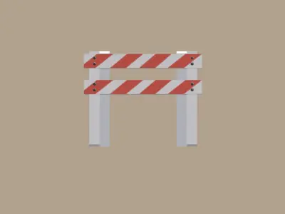 Safety Barrier 3D model