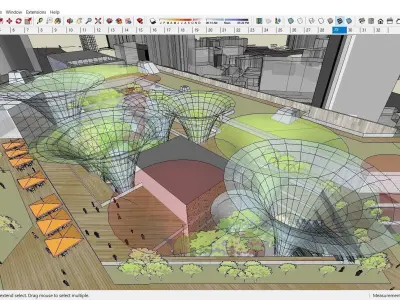 Sketchup Shopping Center G2 3D model