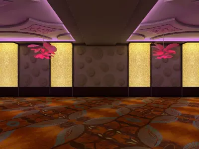 Ballroom 1 floor of room 3D model