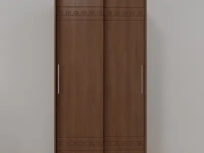 Wardrobe with shelves and drawers 3D model