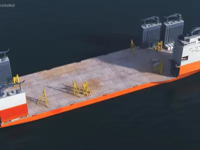 Cargo Heavy Lift Ship 3D model