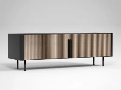 Cupboard modern sideboard with doors and drawers 3D model