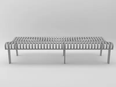 Bench Park 3 3D model