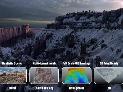 Bryce Canyon a Secluded Sight Multipurpose 3D Model  3D model