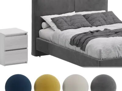 Bed Ebi 140 Happy Light  3D model