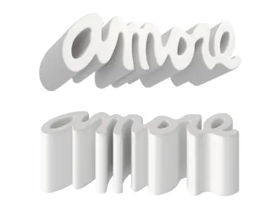 Bench Amore SLIDE 3D model