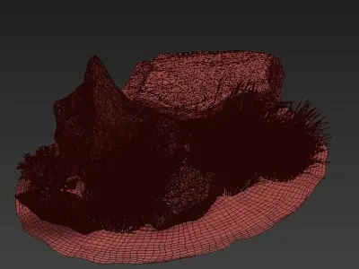 Stone and Bush Pack 30 3D model