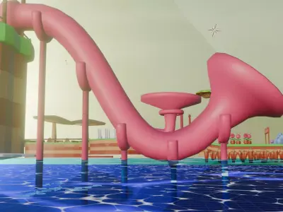 Low Poly Funny Parkour 3D model