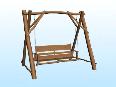 OUTDOOR FURNITURE 30 Low-poly 3D model