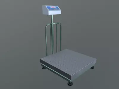 Weight Machine Low-poly 3D model