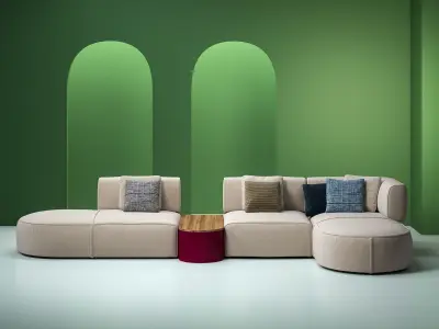 553 Bowy 24 70 10 51 Modular Sofa 3D model