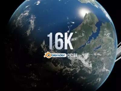 Planet Europa 16K 3D model