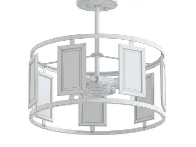 Modern Semi Flush Ceiling 3D model