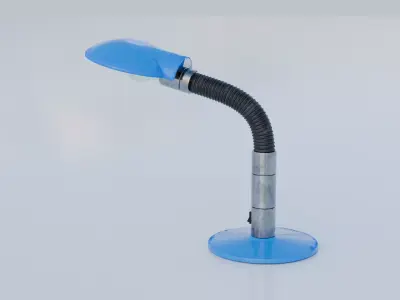 DESK LAMP FROM 1970s IN 7 COLORS Low-poly 3D model