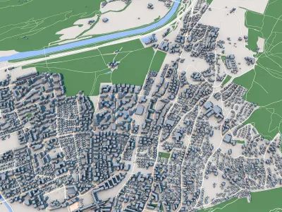 Chur City Switzerland 3D model