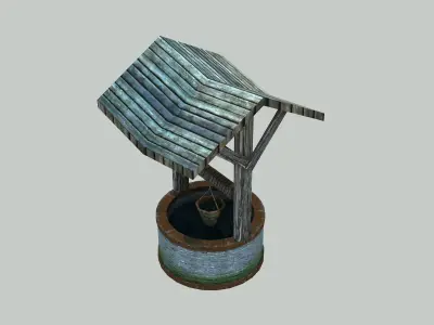 Water  Well - Low poly Low-poly 3D model
