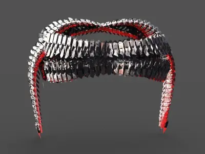 Scull Spine cathedral Spine 3D model