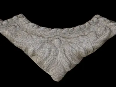 Architectural Corbel Scan Low-poly 3D model