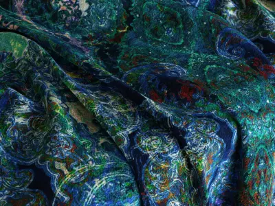 Velvet Romo Black Edition Maroque Lazurite 4k PBR Texture