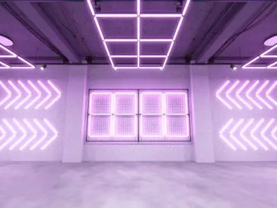 Neon Urban Room 2 3D model