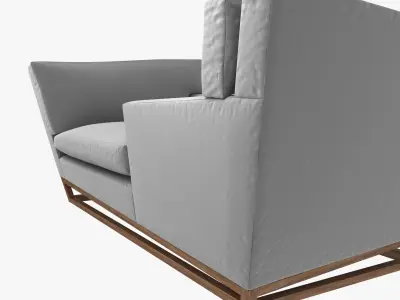 New Contemporary Modern Handmade Tete-a-tete Sofa  3D model