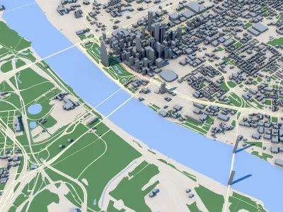 St Louis City Missouri United States 3D model