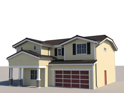 2 Story Residential Home 3D model