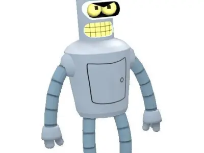 Bender Bending Rodriguez Low-poly 3D model