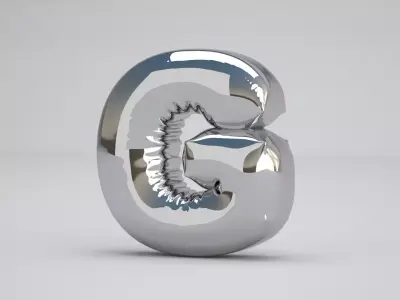 G Balloon Silver 3D model