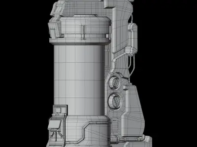 Sci-fi Capsul 3D model
