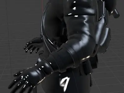 High Quality Shaolin Soldier 3D model