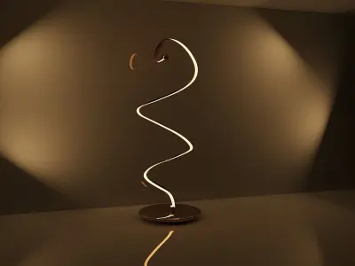 3d light spiral lampadir 3D model
