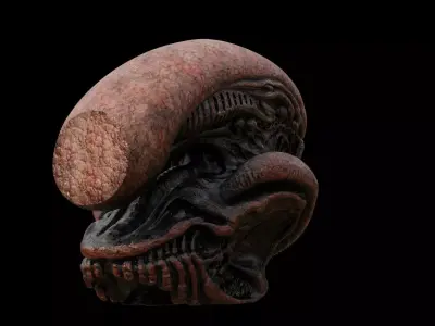Alien Xenomorph Big Chap for 3D Printing 3D 3D model