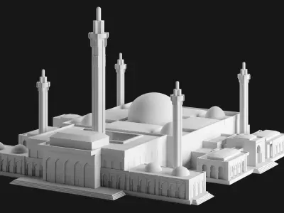 Massalikoul Djinane Mosque - Giant 3D Printable Model 3D print model
