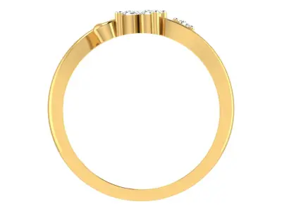 Women Ring  Render 3dm STL OBJ FBX Details 3D print model 8