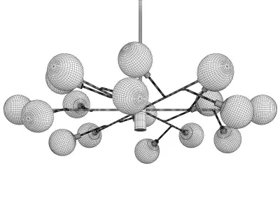 Four Hands Pellman Chandelier Low-poly 3D model