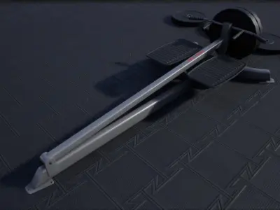 Tbar Row  Low-poly 3D model