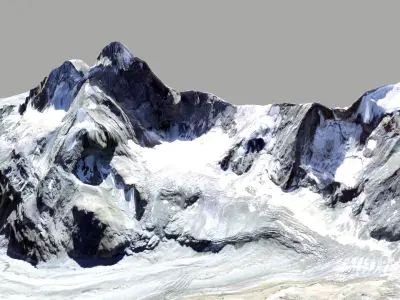 Mountain landscape The Matterhorn Alps 3D model