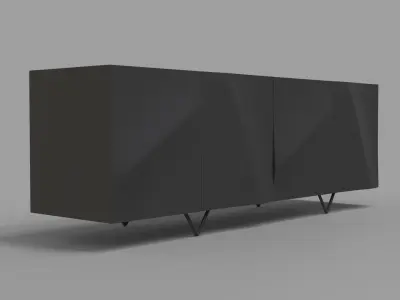 Cabinet Door for Cnc Carving 3D model