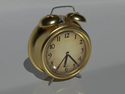Vintage alarm clock  3D model