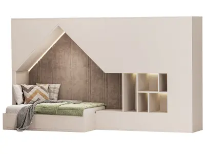 Childrens bunk bed 26 3D model