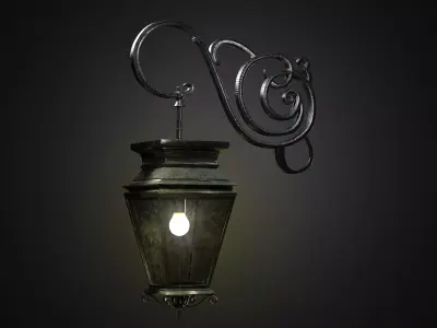 Street Lighting Low-poly 3D model