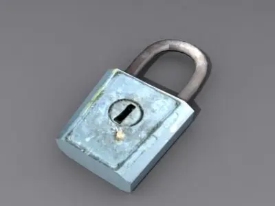 lock 3d model padlock 3D model
