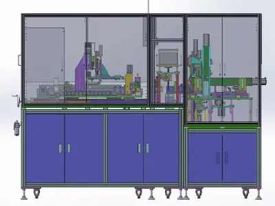 Wire FPC adhesive paper laser cutting and peeling machine 3D model