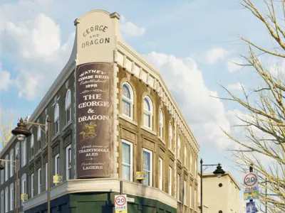 Corona - C4D Scene files - Old London Pub Exterior Scene 3D model