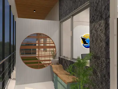 Shipping Office Interior 3D model