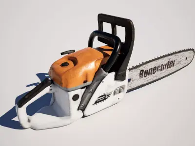 Chainsaw Low-poly 3D model